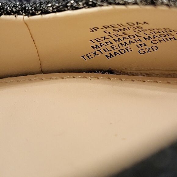 BRAND NEW JESSICA SIMPSON  GLITTERED WOMENS SLINGBACK FLAT SANDALS - Picture 9 of 16